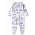 Baby Girl Toile de Jouy Bamboo Romper